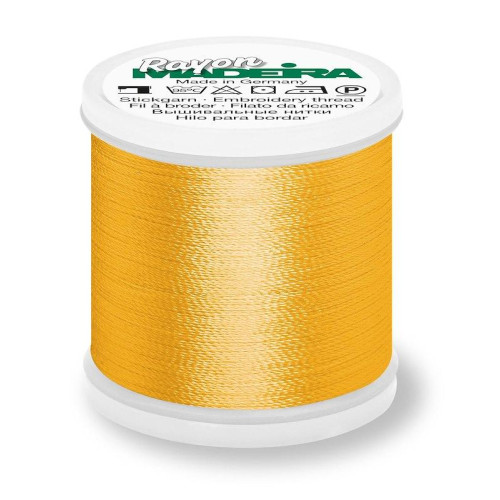 Madeira Rayon 40 machine embroidery thread 1000m spool color 1065 orange sunrise